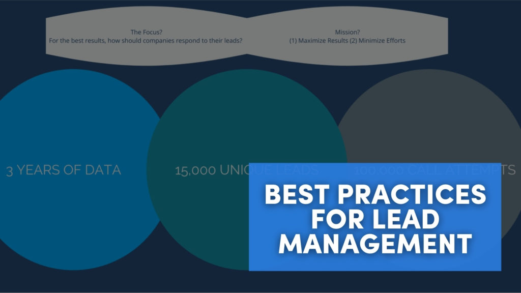 The Best Practices for Lead Management