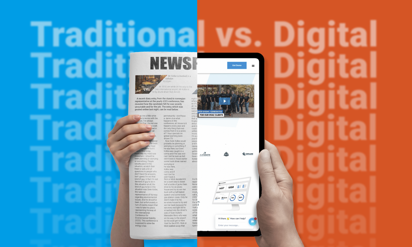 Digital vs. Traditional Marketing. Which one is best? (for Home Service Business)